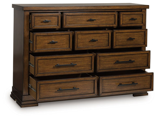 Taffenbrook - Dresser - Medium Brown