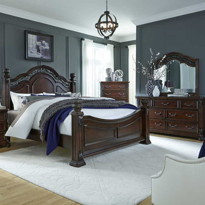 Messina Estates - Poster Bed, Dresser & Mirror