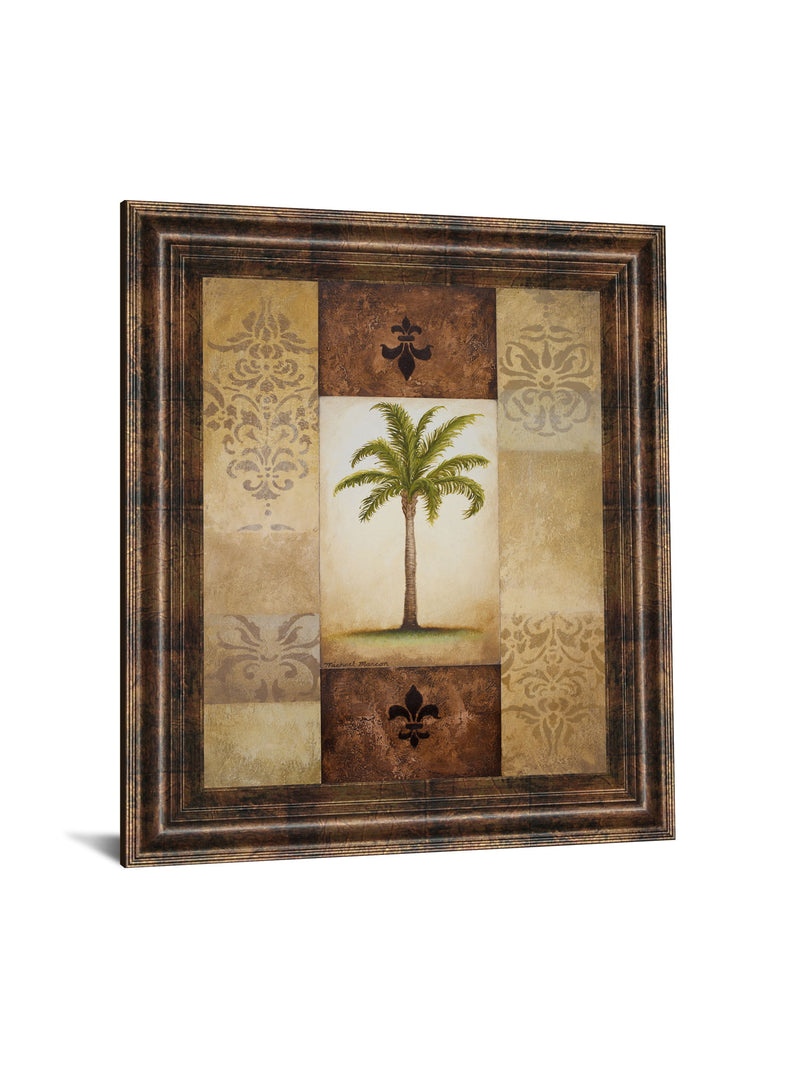 Fantasy Palm I By Michael Marcon - Framed Print Wall Art - Light Brown