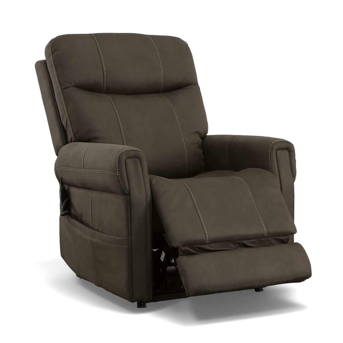 Flexsteel Jenkins Power Lift Recliner with Right-Hand Control & Power Headrest