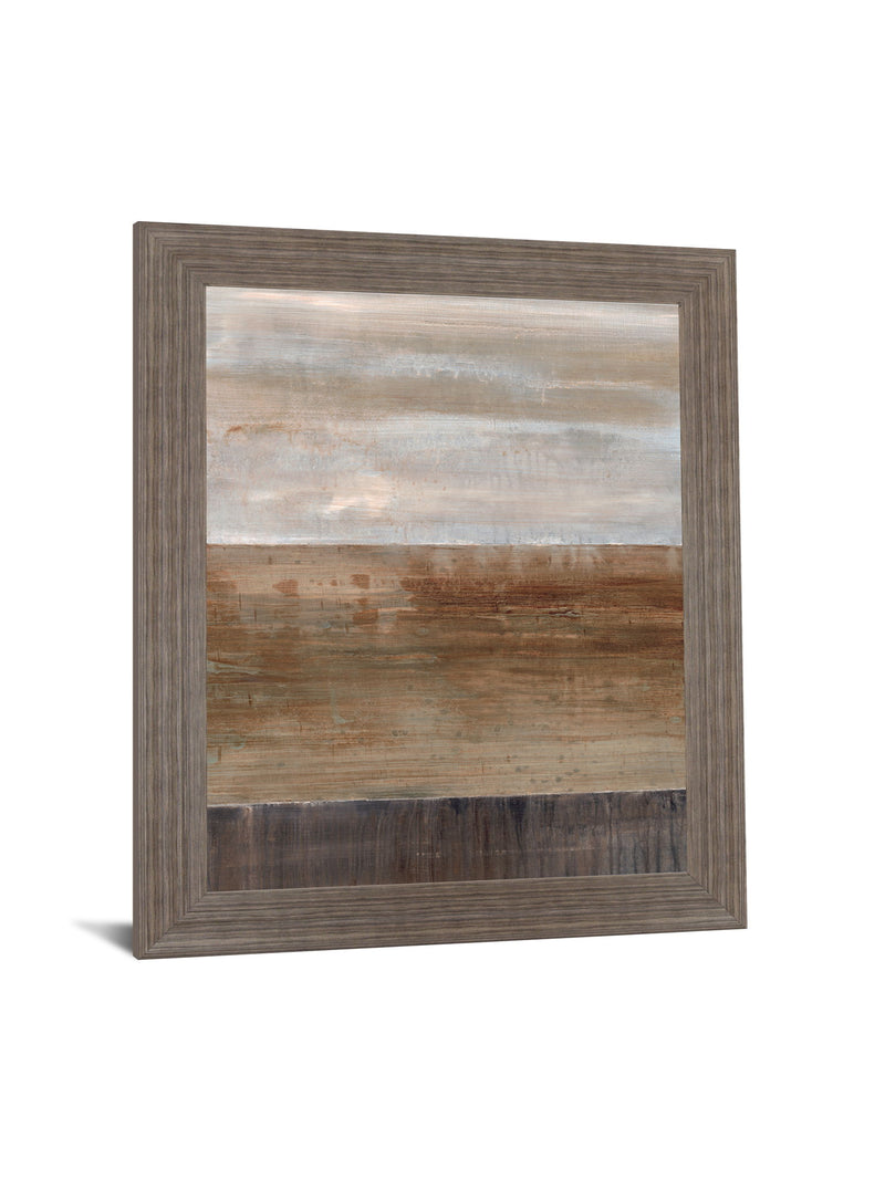 Rustic Horizon - 28" x 34" Framed Wall Art - Light Brown