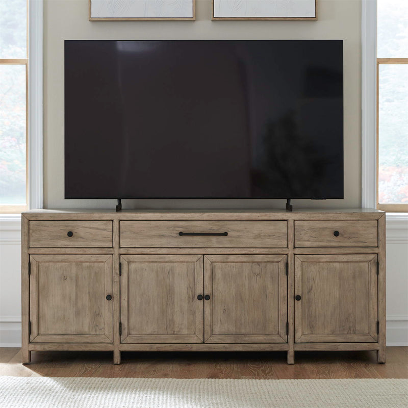 Proximity Place - 82" TV Console - Barley Buff