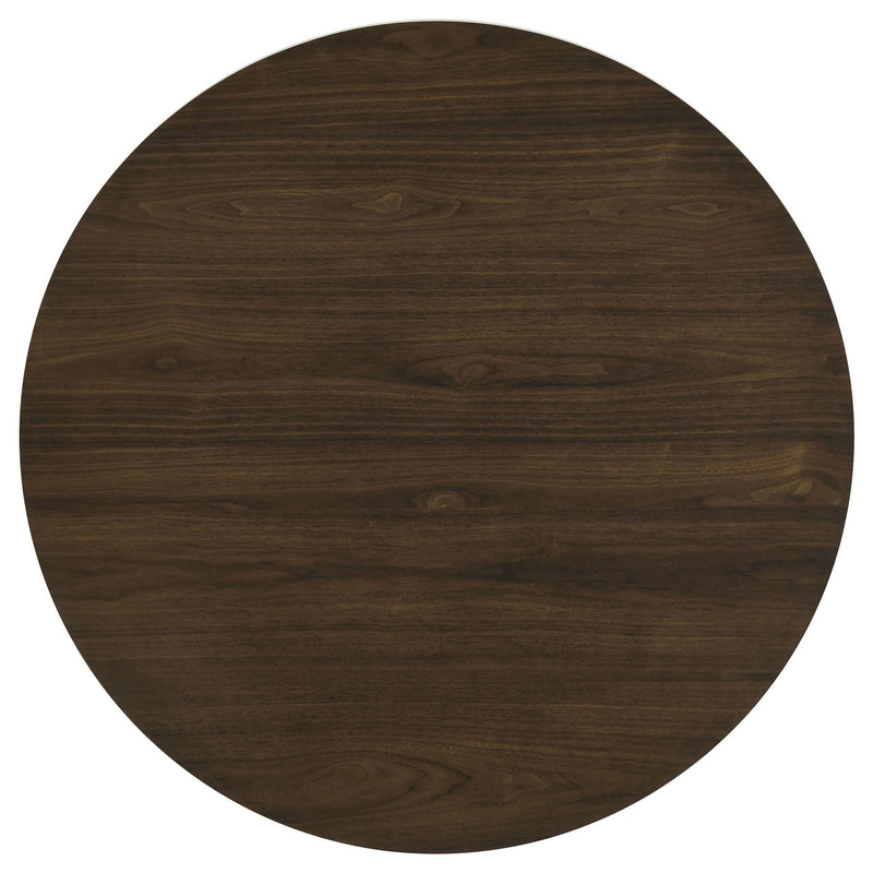 Hamlyn 43-inch Round Wood Dining Room Table Walnut