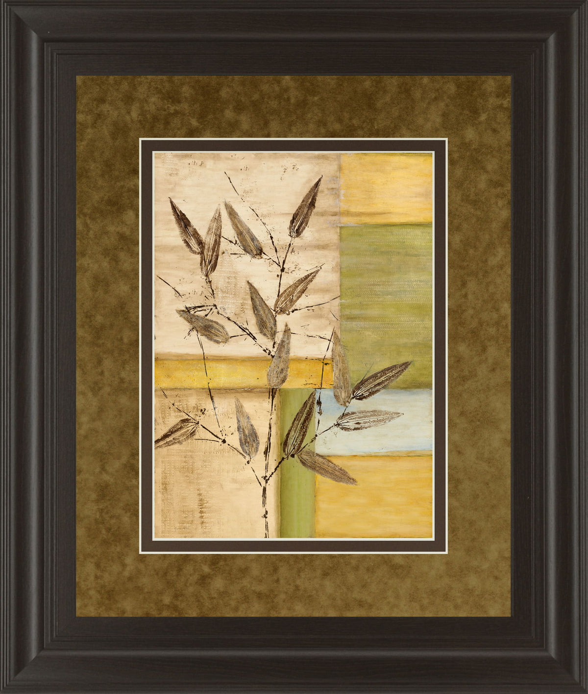 Urban Garden I By Norm Olson - Framed Print Wall Art - Light Brown