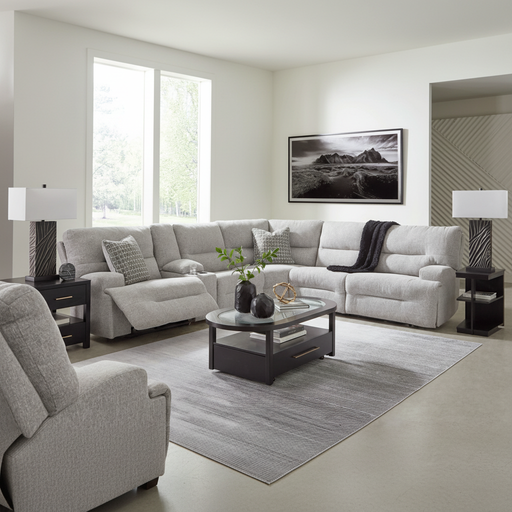 Acklen Place 7-Piece Power Sectional Reclining Sofa with Storage Console