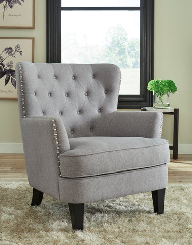 Romanesque Gray Accent Chair