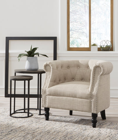 Deaza Beige Accent Chair