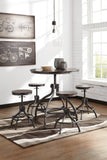 Odium 5pc Adjustable Height Table and Stools