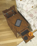 Laflorn Chair Side Table With Power/USB Strip