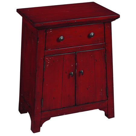 Small rustic red cabinet #21032